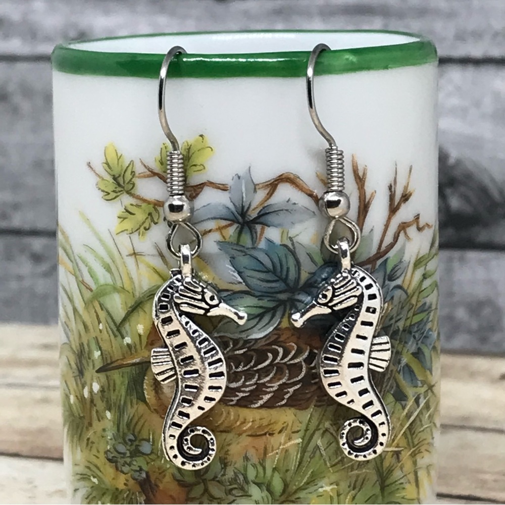 Seahorse Animal Hook Earrings